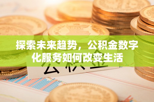 武陵探索未来趋势，公积金数字化服务如何改变生活