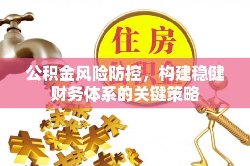 武陵公积金风险防控，构建稳健财务体系的关键策略