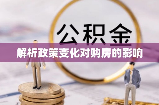 武陵解析政策变化对购房的影响