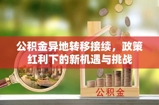 武陵公积金异地转移接续，政策红利下的新机遇与挑战