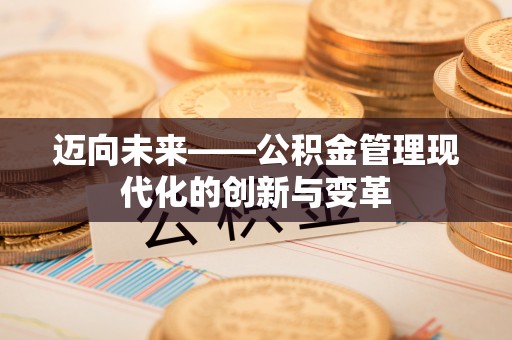 武陵迈向未来——公积金管理现代化的创新与变革