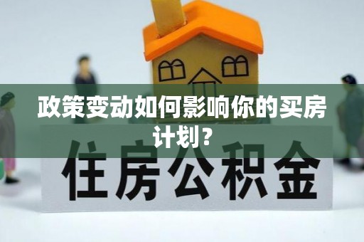 武陵政策变动如何影响你的买房计划？