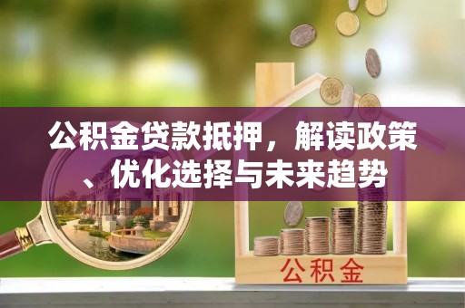 武陵公积金贷款抵押，解读政策、优化选择与未来趋势