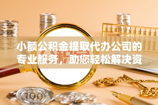 武陵小额公积金提取代办公司的专业服务，助您轻松解决资金难题