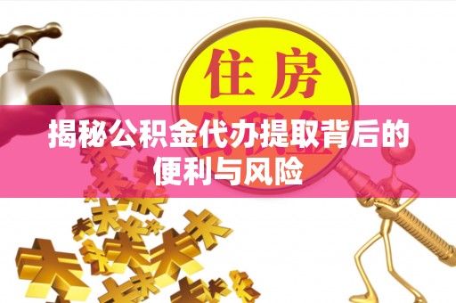 武陵揭秘公积金代办提取背后的便利与风险