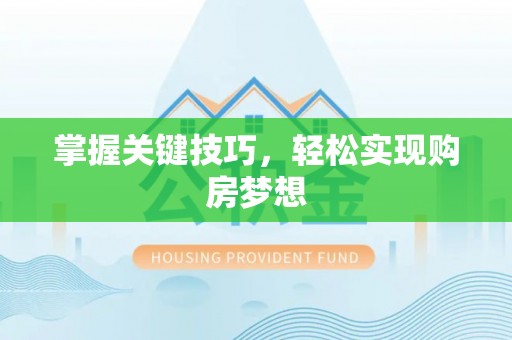 武陵掌握关键技巧，轻松实现购房梦想