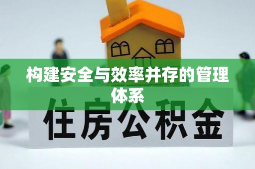 武陵构建安全与效率并存的管理体系
