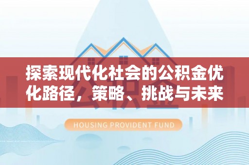 武陵探索现代化社会的公积金优化路径，策略、挑战与未来展望