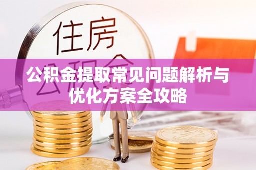 武陵公积金提取常见问题解析与优化方案全攻略