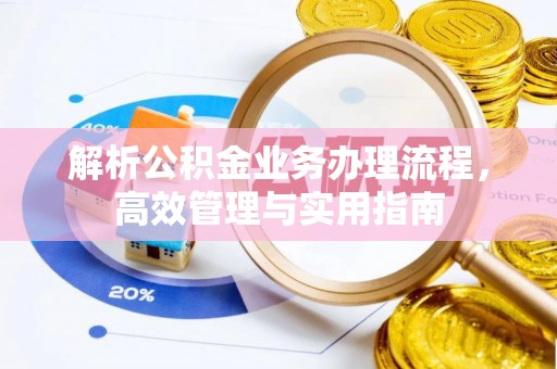 武陵解析公积金业务办理流程，高效管理与实用指南