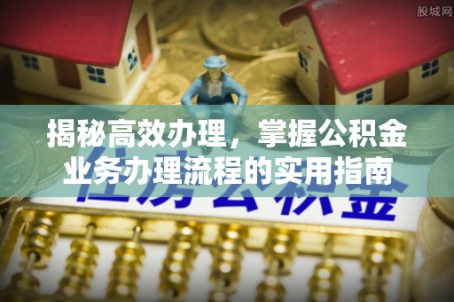 武陵揭秘高效办理，掌握公积金业务办理流程的实用指南