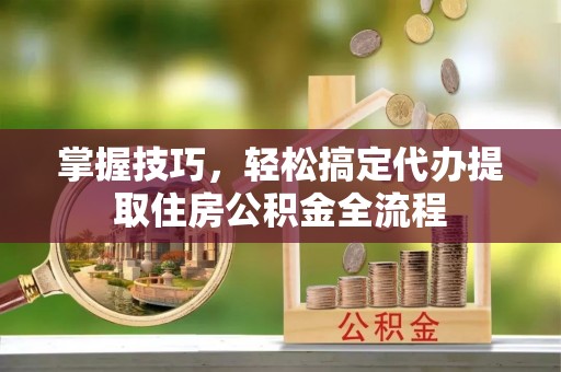 武陵掌握技巧，轻松搞定代办提取住房公积金全流程
