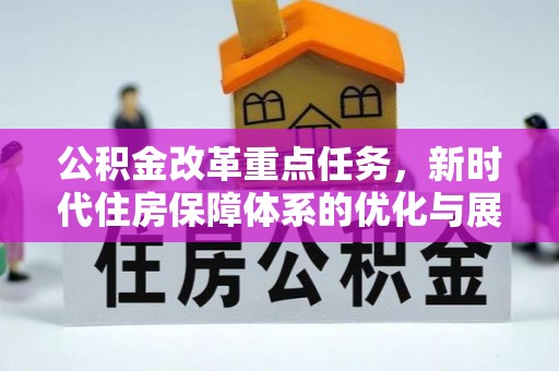 武陵公积金改革重点任务，新时代住房保障体系的优化与展望
