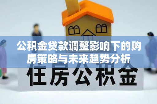 武陵公积金贷款调整影响下的购房策略与未来趋势分析