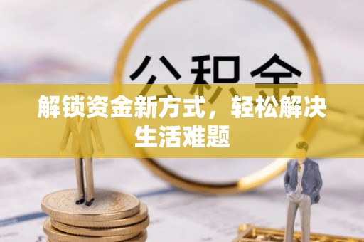 武陵解锁资金新方式，轻松解决生活难题