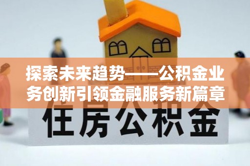 武陵探索未来趋势——公积金业务创新引领金融服务新篇章
