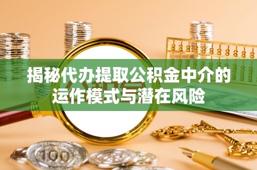 武陵揭秘代办提取公积金中介的运作模式与潜在风险