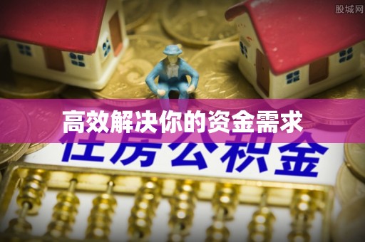 武陵高效解决你的资金需求