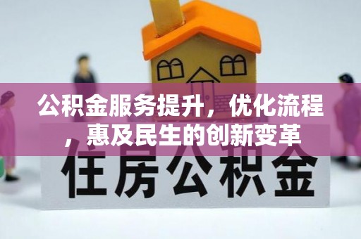 武陵公积金服务提升，优化流程，惠及民生的创新变革