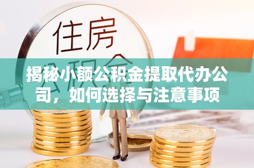 武陵揭秘小额公积金提取代办公司，如何选择与注意事项