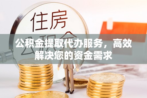 武陵公积金提取代办服务，高效解决您的资金需求