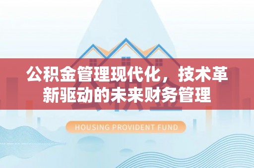 武陵公积金管理现代化，技术革新驱动的未来财务管理