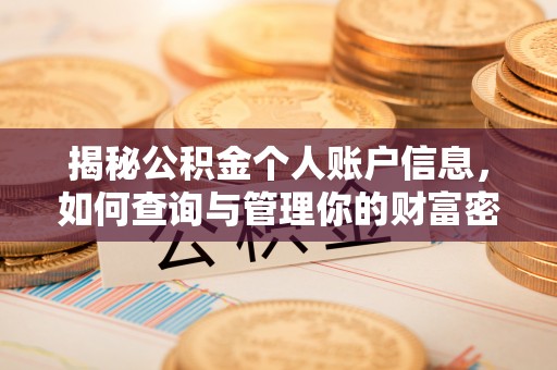武陵揭秘公积金个人账户信息，如何查询与管理你的财富密码