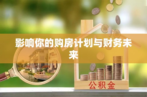 武陵影响你的购房计划与财务未来
