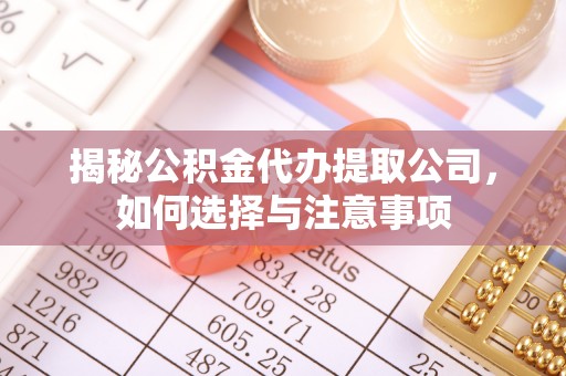 武陵揭秘公积金代办提取公司，如何选择与注意事项