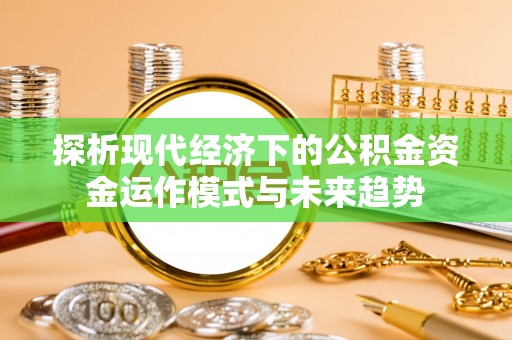 武陵探析现代经济下的公积金资金运作模式与未来趋势
