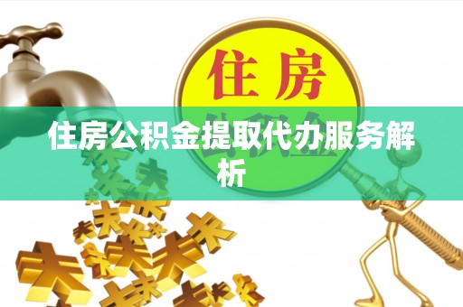 武陵住房公积金提取代办服务解析