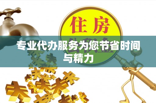 武陵专业代办服务为您节省时间与精力