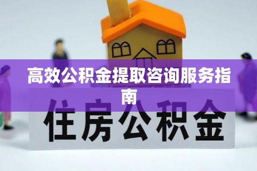 武陵高效公积金提取咨询服务指南