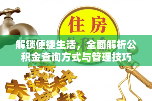 武陵解锁便捷生活，全面解析公积金查询方式与管理技巧