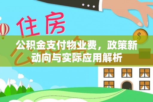 武陵公积金支付物业费，政策新动向与实际应用解析